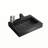Integrated Engineered Quartz Basin Without Drain And Faucet, Matt Black Color