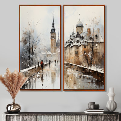 Allemagne, Allemagne, Timberline I - ensemble d'art mural traditionnel multicolore de 2