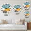 Minimal élémentaire organique et géométrique compostions XVII - horloge murale moderne-59914831