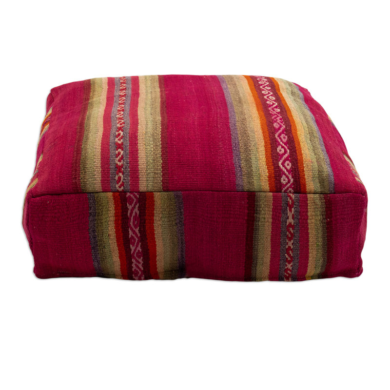 Striped Cotton Throw Pillow