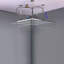Système de douche à pluie brume à fixation au plafond à DEL 20 po avec 3 jets pour le corps Bathselect Bolsena