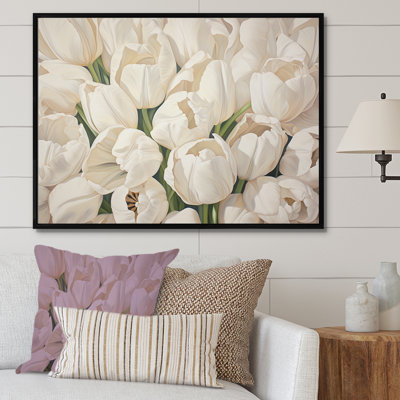 Minimalisme beige tulipes symphonie III - tulipes