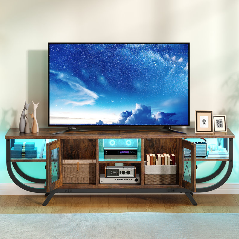 Unfinished TV Stand, Brown, 45cm H x 140cm L x 35cm W