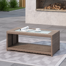 Table basse rectangulaire en verre trempé Amberson