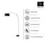 Lampe sur pied traditionnelle 76 po Makaay