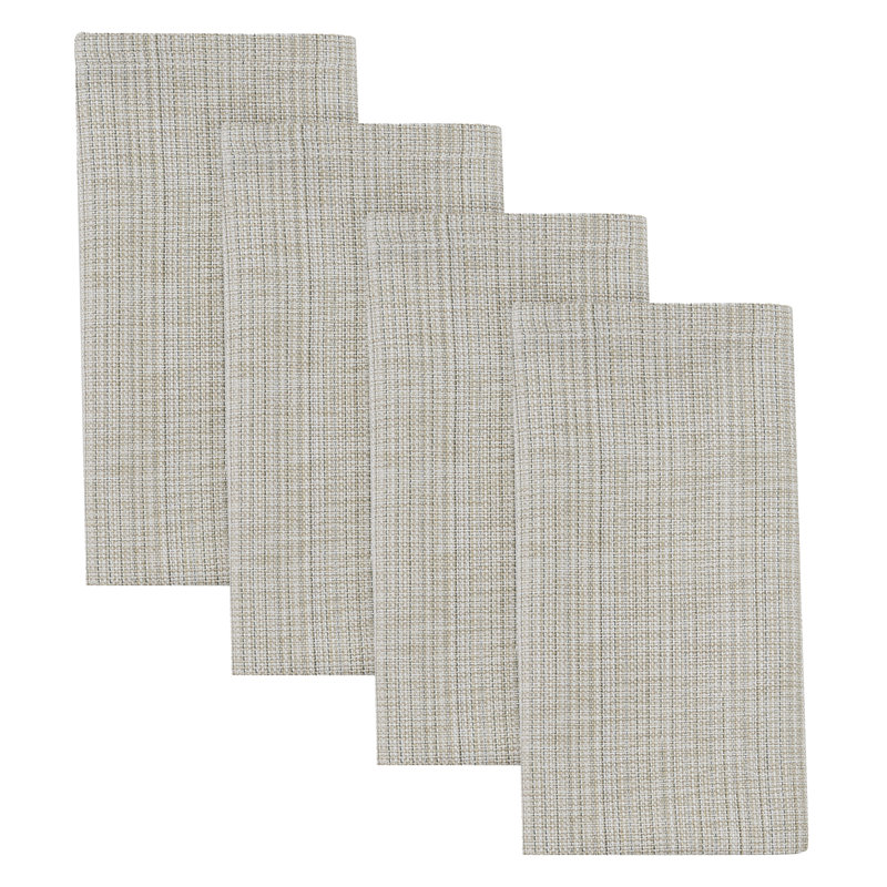  Ensemble de 4 serviettes Irish Cream Casual Classics, Gris