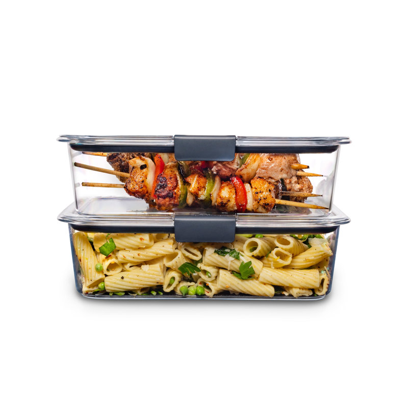 Clear BPA-Free Plastic Meal Prep Storage Set with Lids