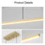 Luminaire de table linéaire intégré en aluminium 47,2 po-635547993
