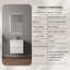  Meuble-lavabo flottant blanc minimaliste 24 po avec lavabo en résine intégré et tiroirs en U-221576893