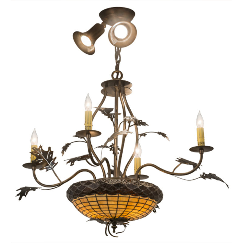 Greenbriar Oak 9 - Light Chandelier
