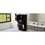 Armoire de rangement élégante pour salle de bain, armoire de rangement avec deux paniers à linge, armoire de rangement pour salle de bain avec portes et tiroir-123521857
