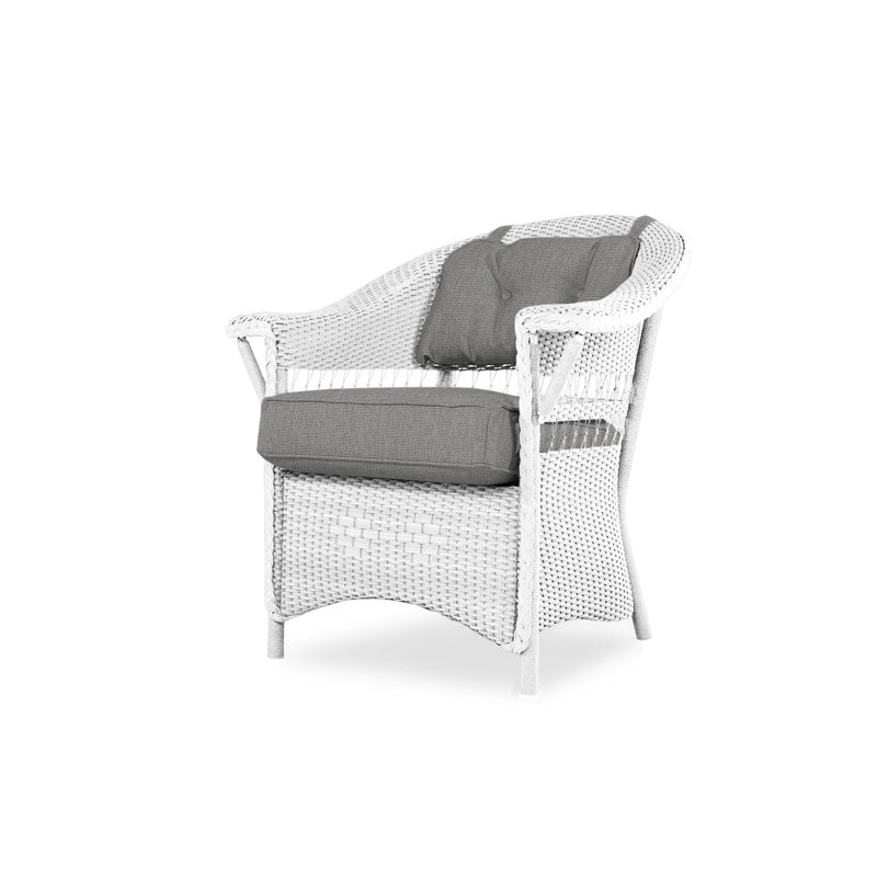 Nantucket Outdoor Dining Armchair, White, Serene Spa