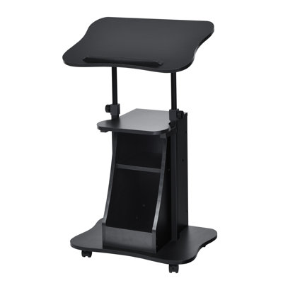 120cm Wood Speaker Stand with Adjustable Height