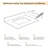 21 inch Pure White Engineered Stone Vanity Side Splash