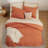Bedsure Full Size Comforter Set - 7 Pieces Burnt Orange Full Bedding Set for All Seasons, Boho Contrasting Design Bed in a Bag with Comforter, Sheets, Pillowcases & Shams-105522626-105522623