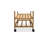 Modern Contemporary Trolley with Three Open Shelves and Storage Drawer, Perfect for Organized and Stylish Home or Office Use.
