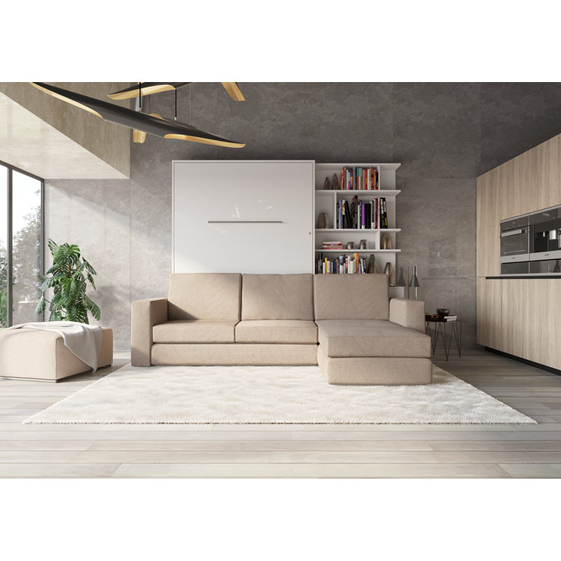 Aubri Upholstered EU Double - 140 X 200 Cm Bed, White