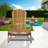 Acacia Wood Folding Adirondack Chair-954656428