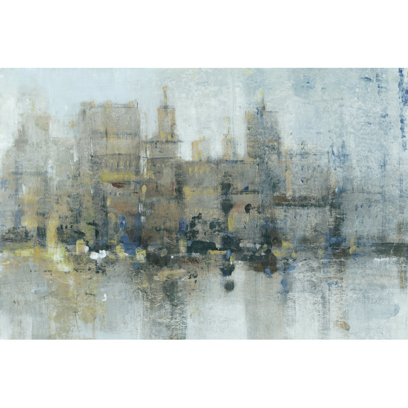 City Proper II by Timothy O' Toole - Painting Print, 61cm H x 91cm W, Black Floater Frame