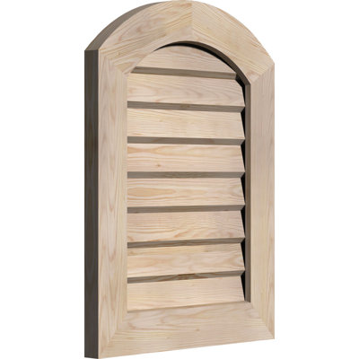 Évent de pignon en bois arqué