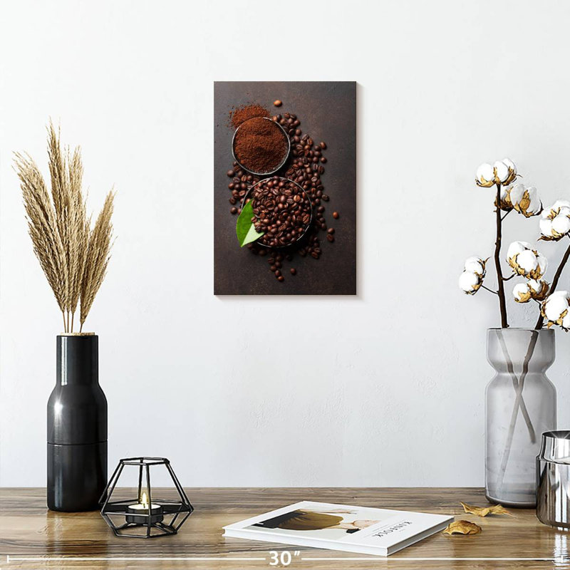 Yarlin Coffee Beans And Grounds, 12" H x 8" W