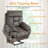 Chira Oversized Lay Flat Electric Lift Recliner Chair with Massage & Heat,Dual Motor.-93255673