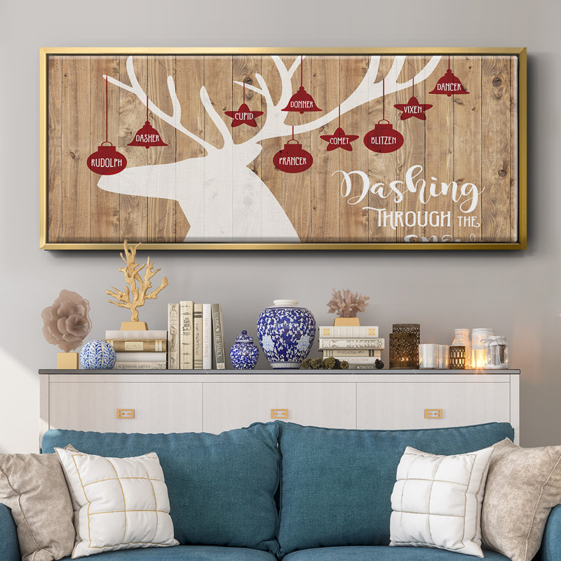«Dashing Through The Snow», toile encadrée