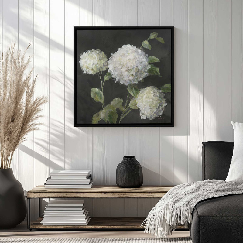 «Summer Simplicity» par Danhui Nai, reproduction d'art sur toile, Noir, Cadre flottant, H 36 po x l 36 po