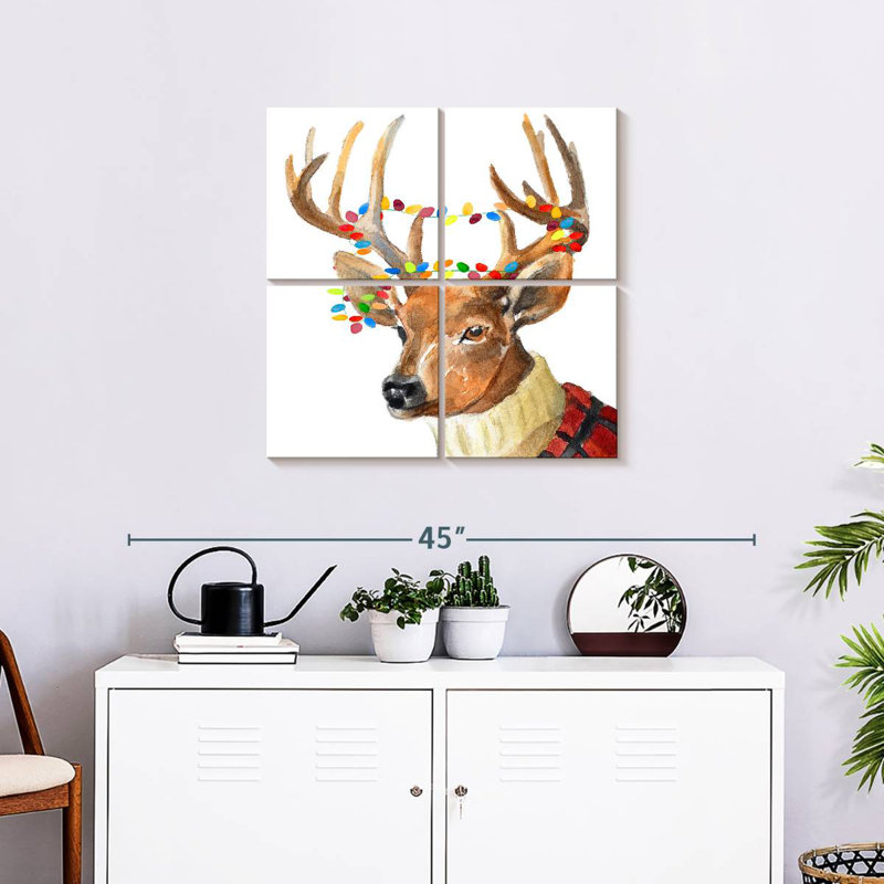Brampt Christmas Lights Reindeer Sweater