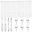 150 cm H x 3.2 cm W Steel Fencing Kits Fencing