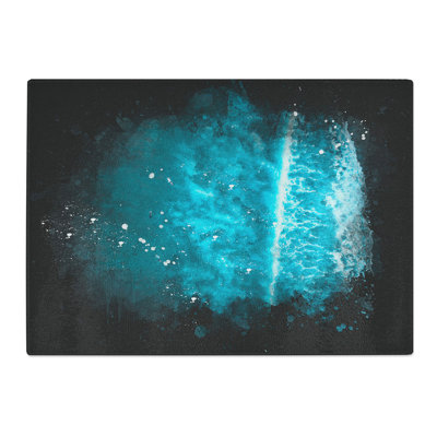 Tempered Glass Ocean Surf Chopping Board