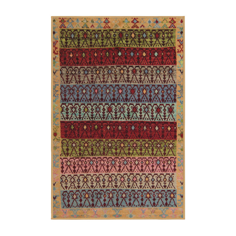 Abstract Indoor Rug, Rectangle 7' x 10'