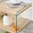  Modern Bedside Table Transparent Tempered Glass Side Table Accent Table Corner Table