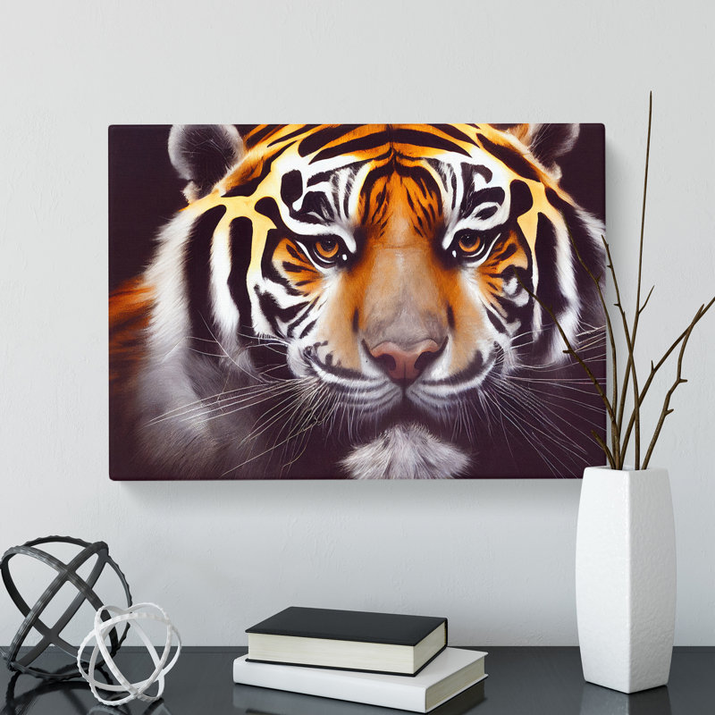 Lovely Tiger - Wrapped Canvas Print, 50cm H x 76cm W x 3cm D