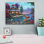 «Comfy Cozy Cottage» par John Zaccheo, art mural sur toile-1755311180