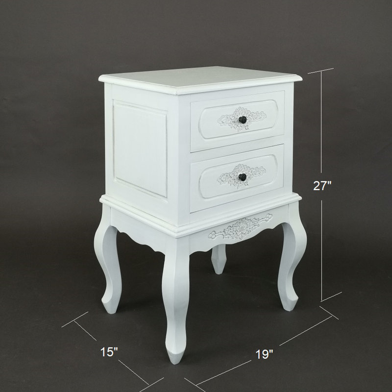 Commode d'appoint 2 tiroirs Gracey