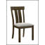 Chaises de salle à manger rembourrées rustiques 2 pièces avec finition en bois riche, alliant confort et élégance pour les salles à manger modernes-498477412