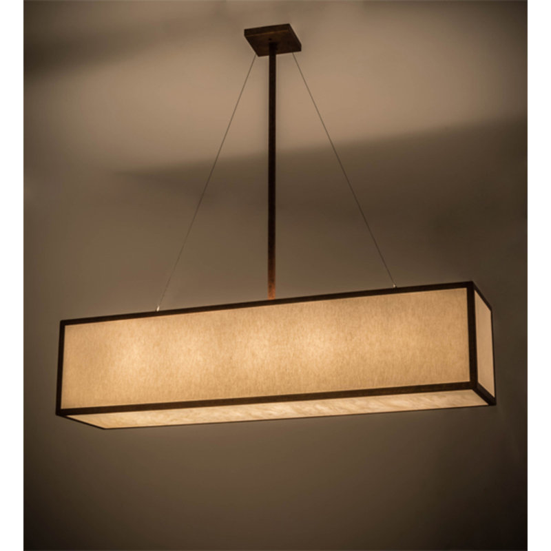 Luminaire suspendu carré / rectangulaire à 5 lumières Coramae