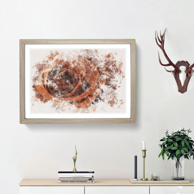 Orange Rose - Picture Frame Graphic Art Print