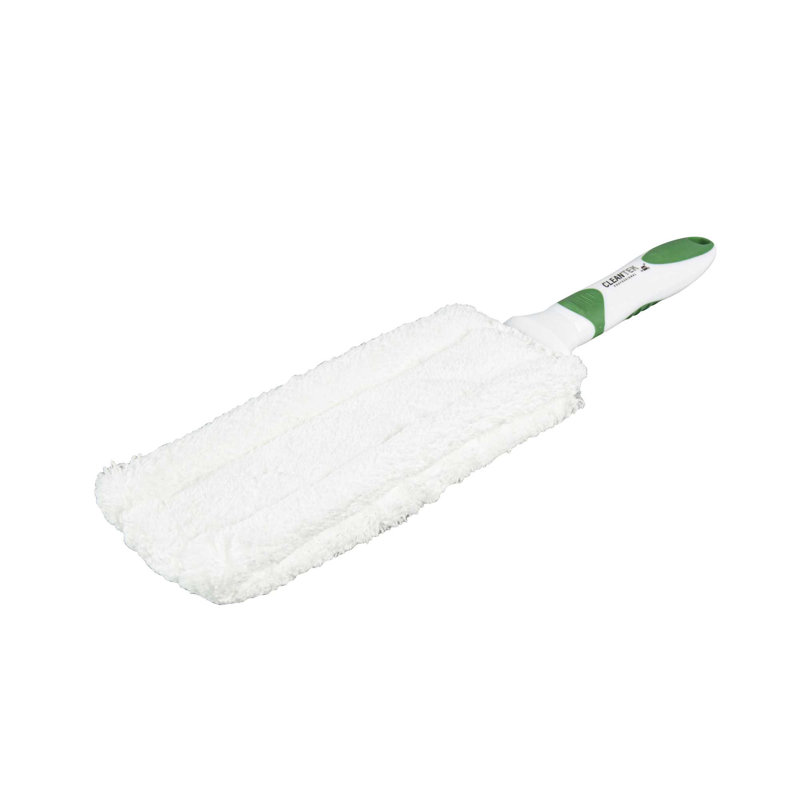 Ensemble de 10 outils de nettoyage anti-poussière antidérapants vert et blanc Duster
