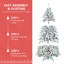 Arbre de Noël - arbre de Noël artificiel enneigé, support robuste, pleine forme pour la décoration saisonnière-118769734