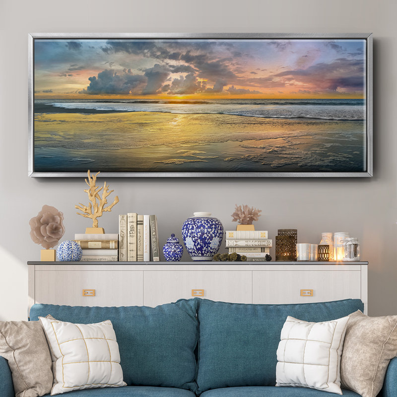 Harbor Point- Framed Canvas, 20" H x 50" W