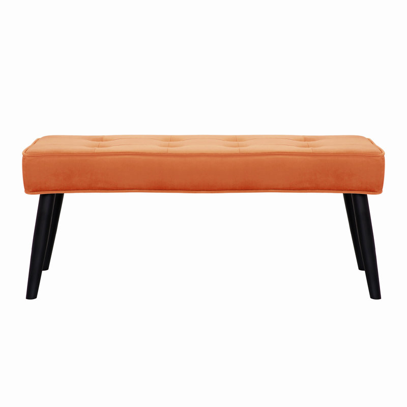 Banc rembourré Kirsten, Mélange de polyester orange