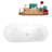 59" x 31" Freestanding Soaking Solid Surface Bathtub