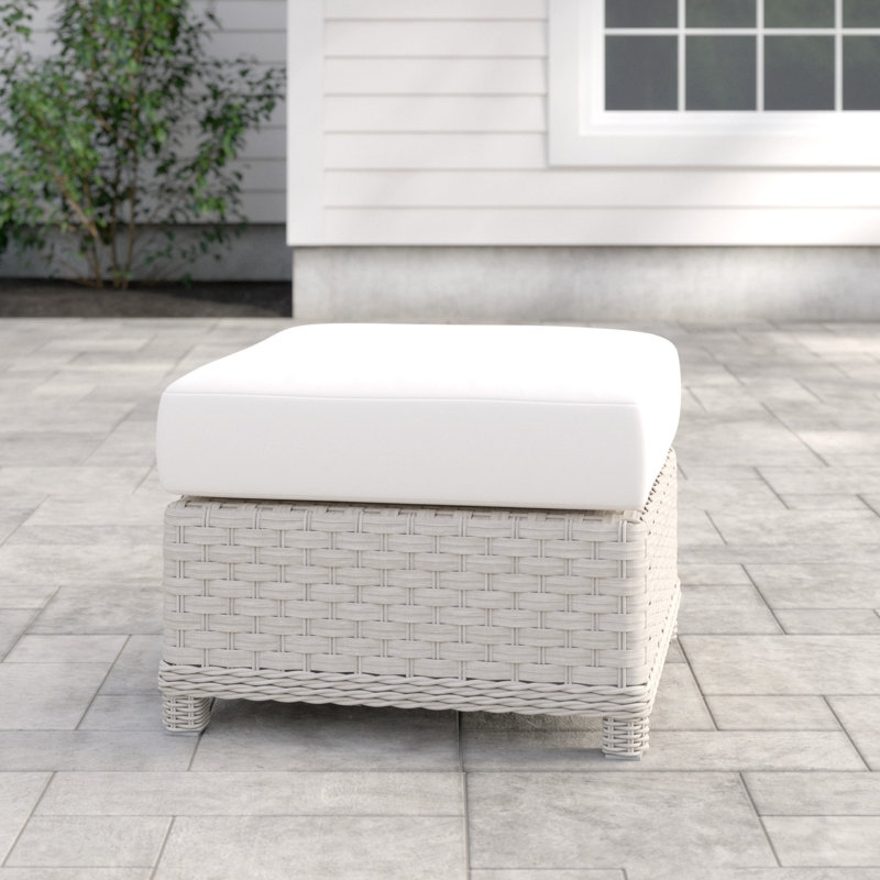 Repose-pieds d'extérieur avec coussin Sunb Sky, Toile Toile Toile Sunbrella®