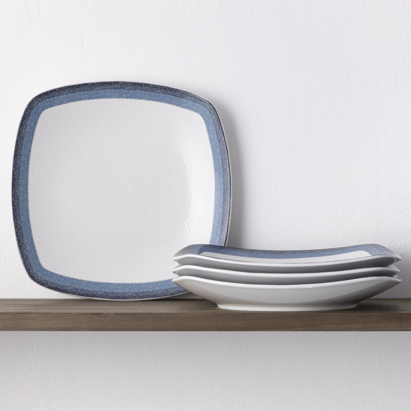 Assiettes plates Noritake Colorscapes Layers, 10 3/4 po, Bleu marine