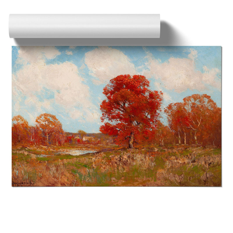 Fall Landscape by Julian Onderdonk - No Frame Painting, 42cm H x 59cm W x 0.1cm D
