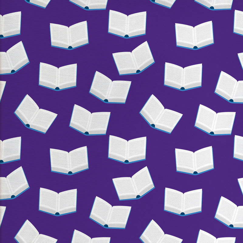 Tissu de livres, l 58 po x L 180 po
