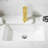 Single Handle Hole Bathroom Faucet, Stainless Steel Material, Brushed Gold Color, - Corrosion, Smooth Water Control With Ceramic Cartridge, High Performance Finish, Supply Lines Included, 7.68 In-128956848