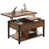 Rustic Brown Top/Black Base